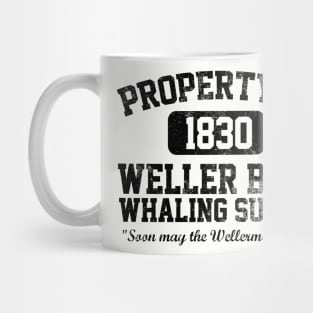 Property of Weller Brothers Black Distressed Mug